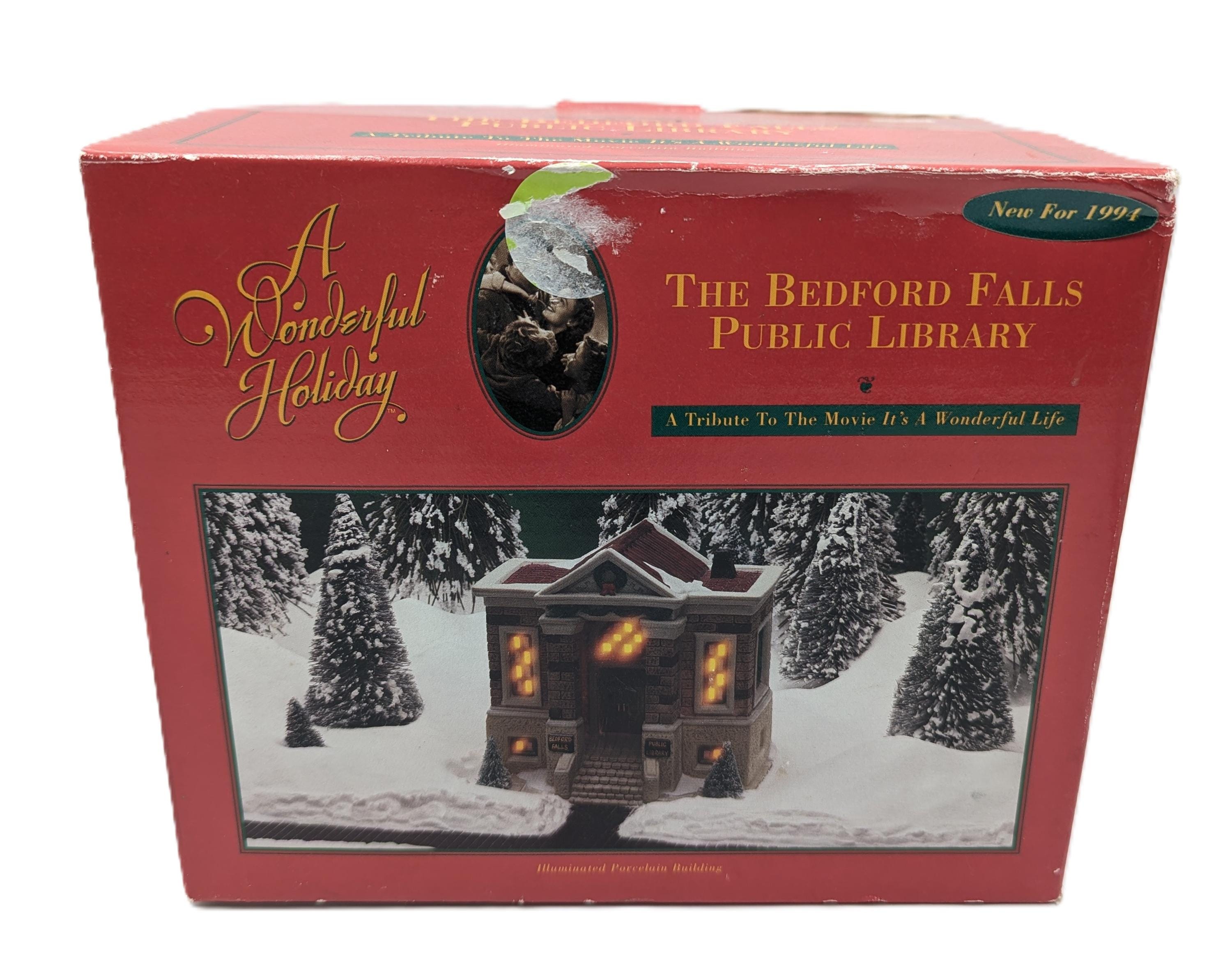 IT'S a Wonderful Life Christmas Village Bedford Falls Public