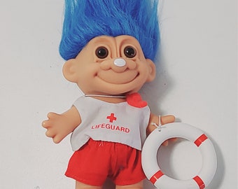 LIFEGUARD Troll Doll by Russ Berrie EXEPTIONAL USED Condition All Original! LIFEGUARD Troll Doll by Russ Berrie EXEPTIONAL USED Condition All Original!