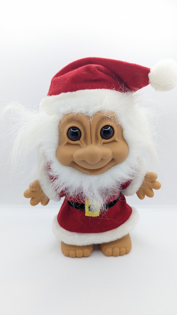 トロール人形 サンタ クリスマス 8インチ ヴィンテージ レトロ ラス