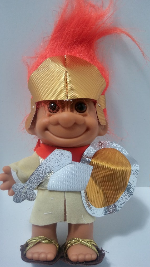 Russ Orange Hair Troll Doll Spartacus Sparty Michigan State Etsy
