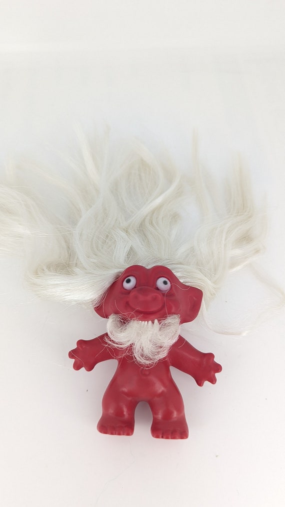 Troll Doll dam 1960s inch Tab Devil Satan Beard Red Rootie