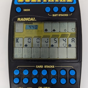 Radica ソリティア クロンダイク 大画面 ハンドヘルドゲーム ヴィンテージ 電子電池式