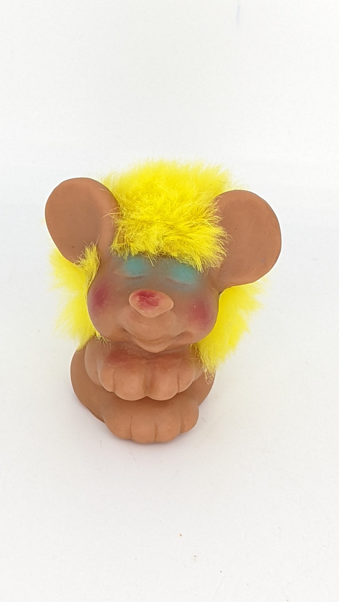 Troll Doll Mouse Rabbit Fur Blue Eyes 1960s Rauls 2 Inch - Etsy