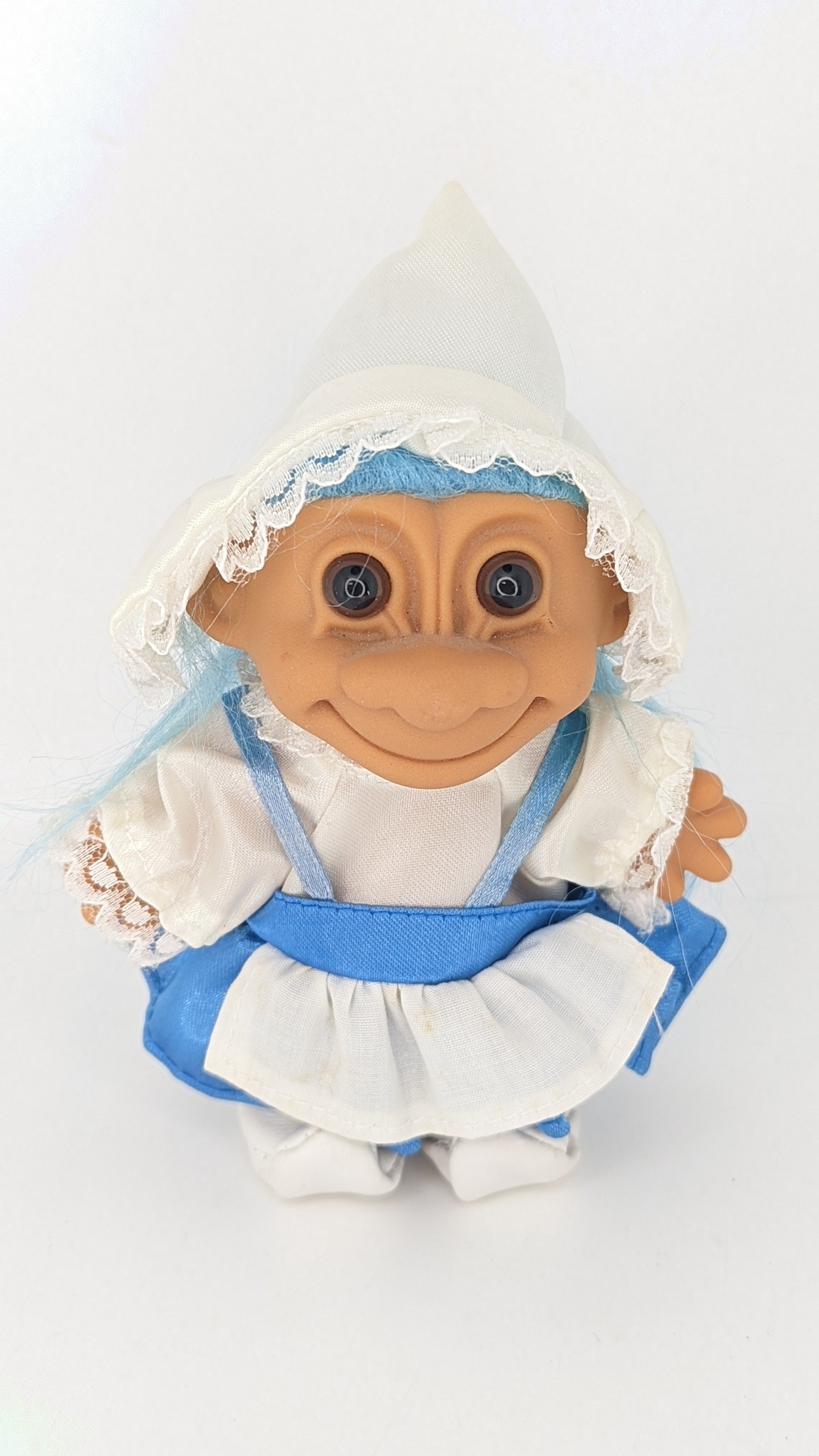 Troll Doll Russ Blue Hair Girl 5 Inch Vintage - Etsy