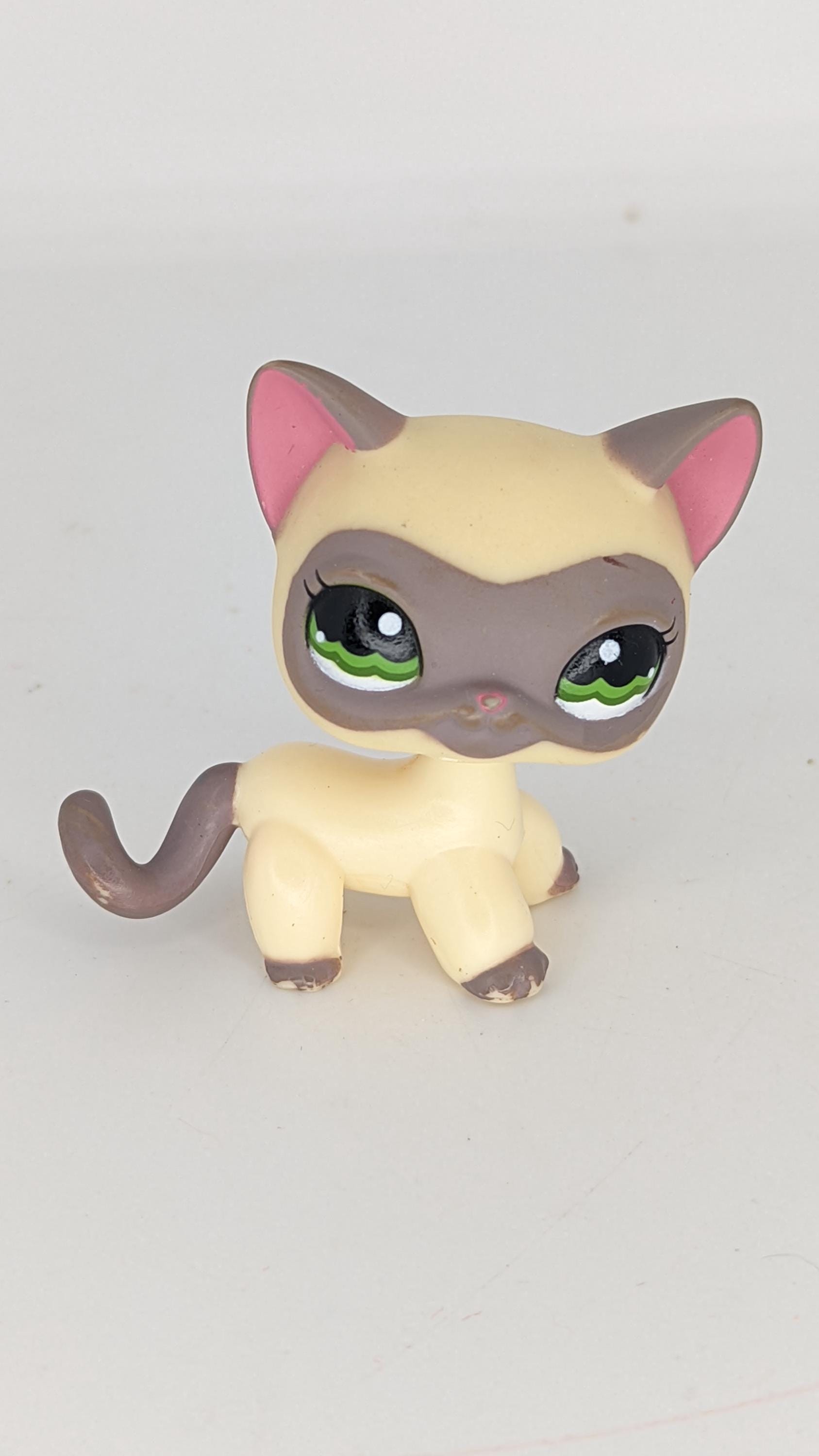 Authentic Littlest Pet Shop Rare 1116 Siamese Cat Masked With