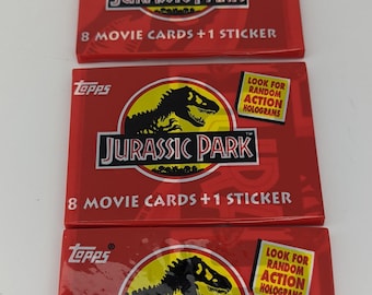 1 Pack of Jurassic Park the Lost World Vintage Trading Cards. 6
