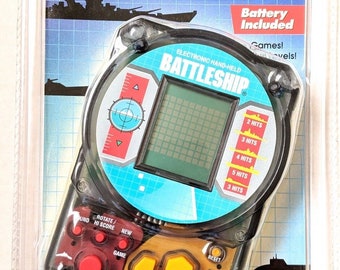 1999 Milton Bradley Battleship Electronic Handheld Lcd Video Game New Pocket Games Vintage