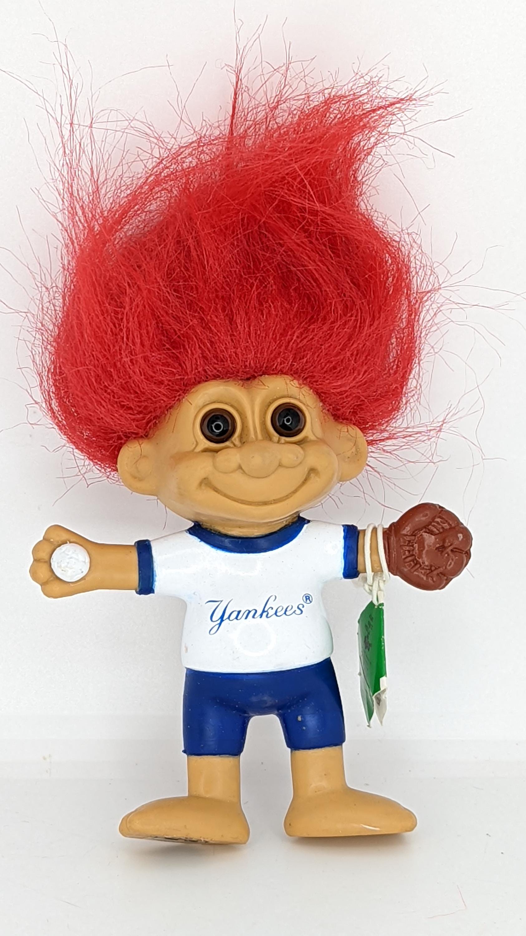 Vintage Russ New York Yankees Bendable Baseball MLB Troll Doll 5
