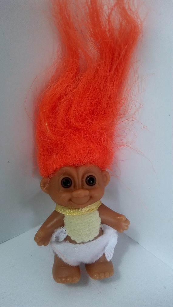Vintage Russ Troll Doll Baby With Bib And Diaper Orange Hair Etsy Vintage Russ Troll Doll Baby With Bib And Diaper Orange Hair Etsy