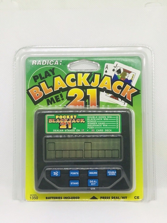 Radica Handheld Game Black Jack 21 Pocket - Etsy
