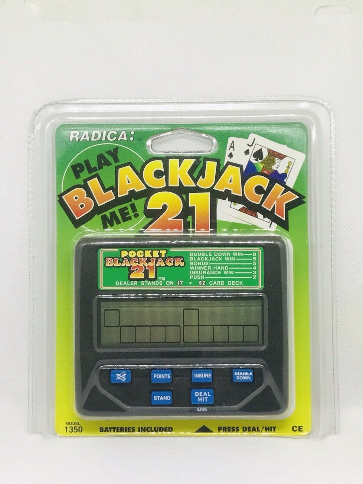 Radica Handheld Game Black Jack 21 Pocket - Etsy