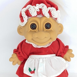Mrs Claus Weihnachtsgeschenk Troll Puppe 20 cm Sammler Figur