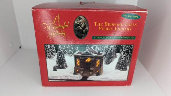 IT'S a Wonderful Life Christmas Village Bedford Falls Public