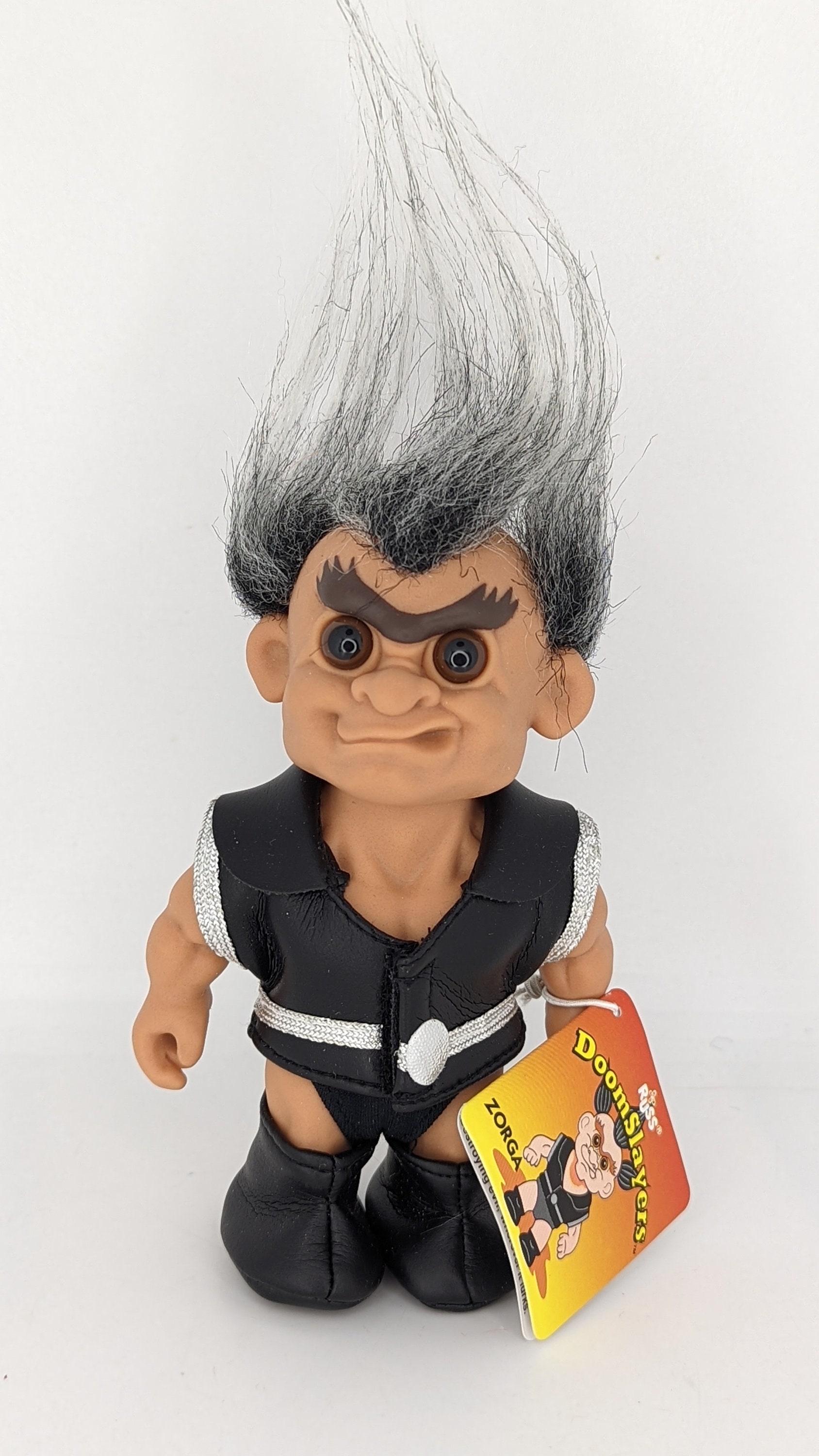 Troll Doll Grey Hair Zorga Russ Doomslayer 5 Inches New - Etsy