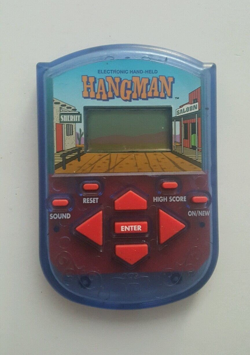 Hangman cheap handheld game
