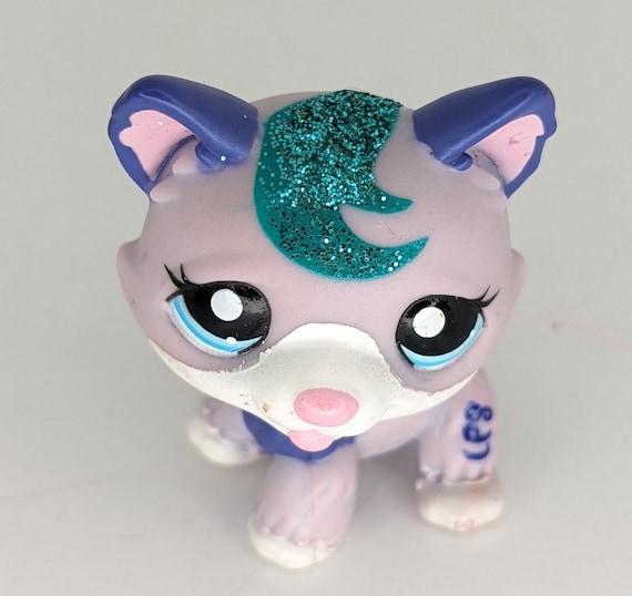 Vintage Authentic LPS 2360 Blue Glitter Husky Blue Eyes