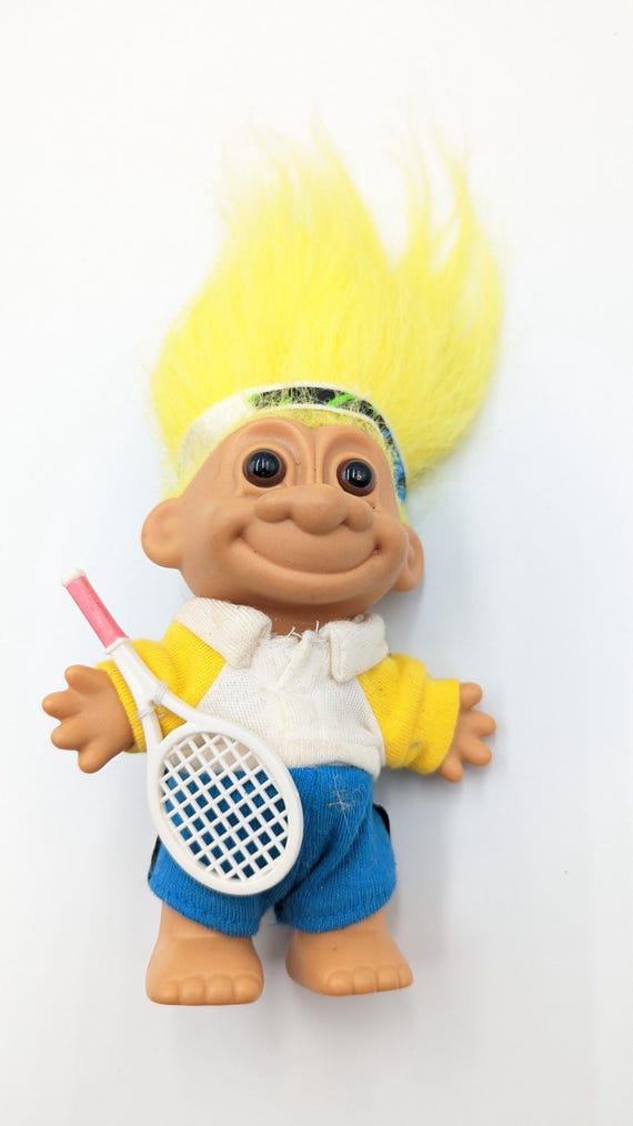 Troll Doll Russ Tennis Player New Yellow Hair - Etsy