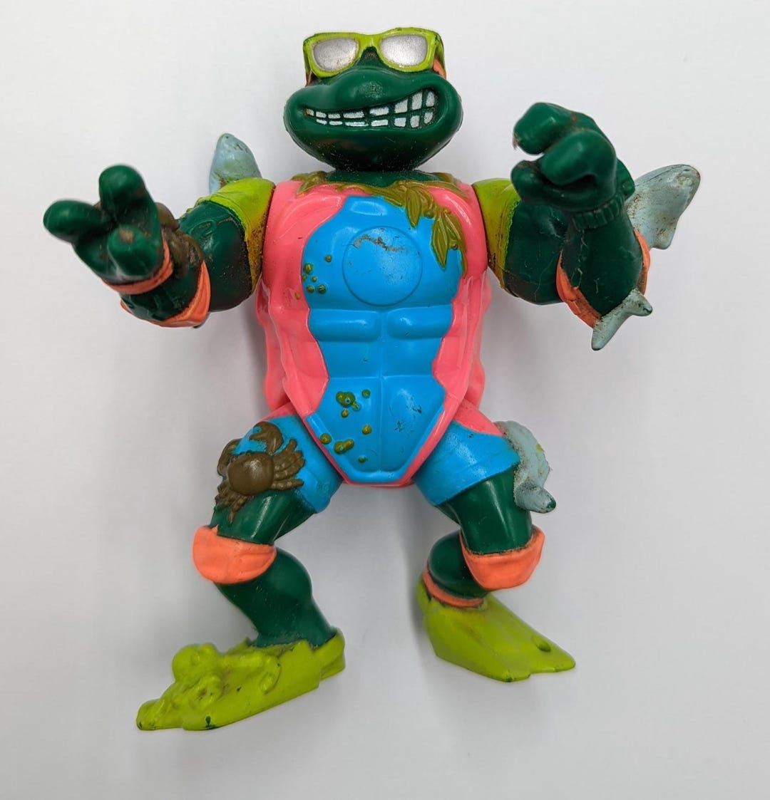 Figurine TMNT 1989 - Mike The Sewer Surfer - 1ère édition - Playmates