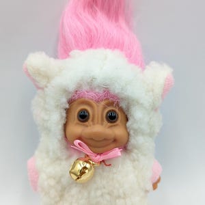 Troll Puppe Russ Sammlerpuppe Lamm Schaf 3 Inch selten Vintage