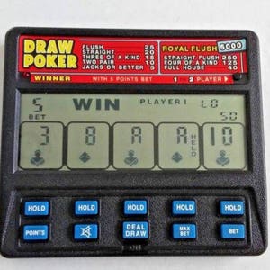 1992年製 ラディカ ドローポーカー 5000 ロイヤルフラッシュ カジノ ジャックポット ギャンブルゲーム ハンドヘルド ラスベガス