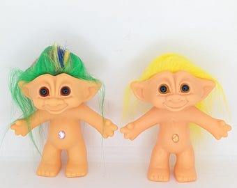 トロール人形 ノベルティ 5インチ 宝石の腹 - Etsy 日本
