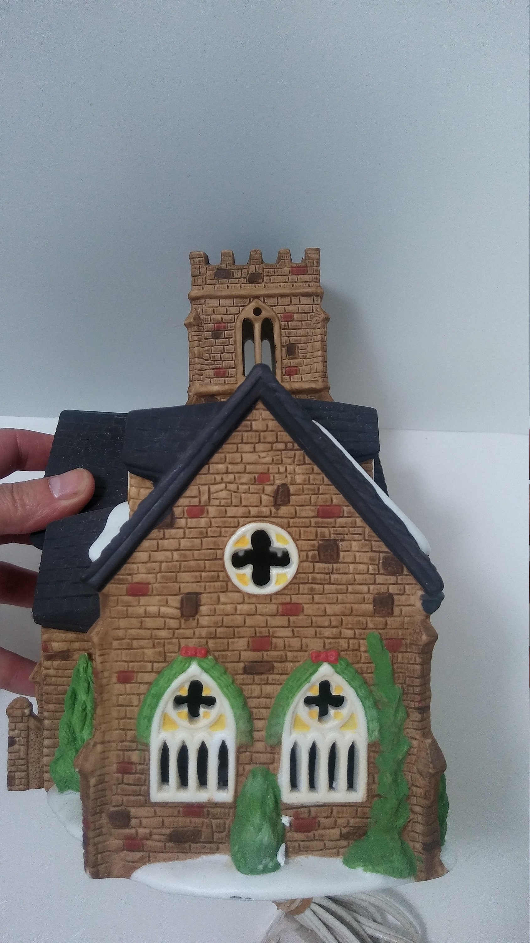 Christmas Village Dept 56 1989 Lighted Knotting Hill Church 55824
