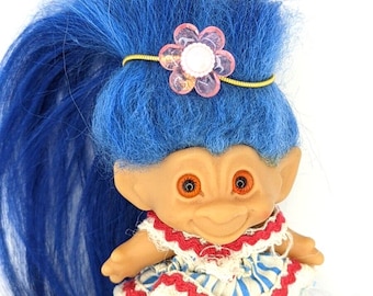 Troll Doll dam 1960s 3 inch Scandia Original