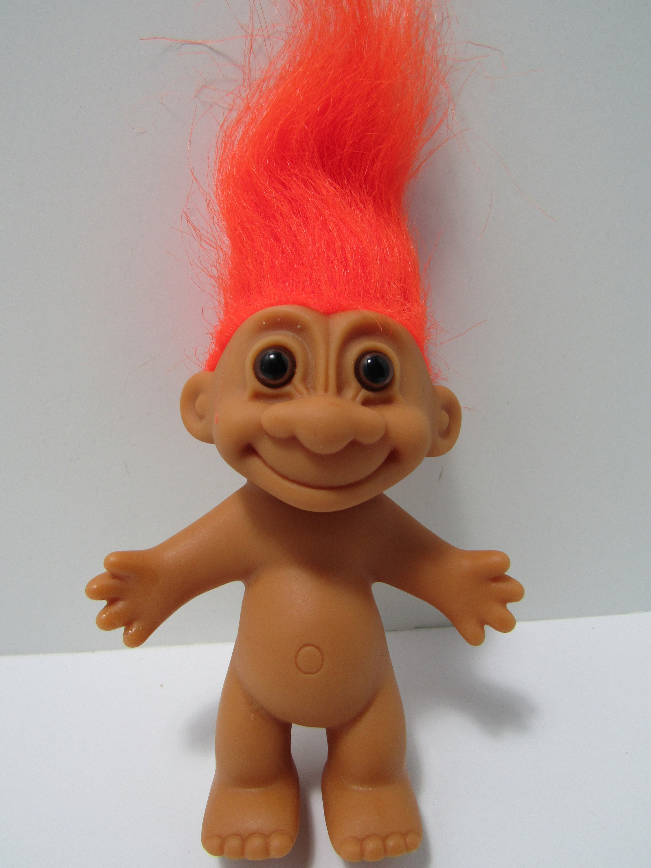 Troll Doll Orange Hair New.