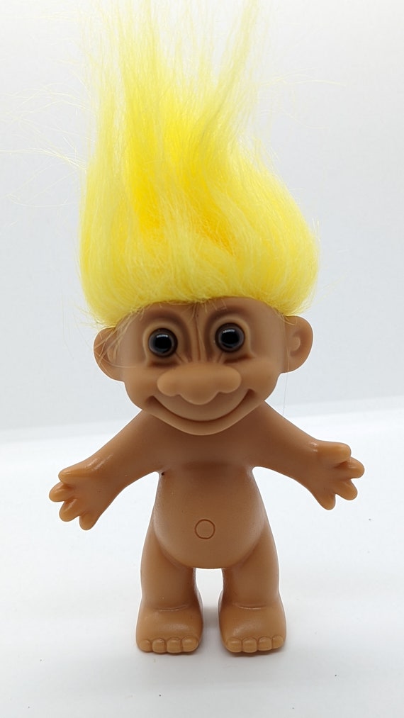 トロール人形 ラス イエローヘア レトロ ヴィンテージ 古い トロール人形 ラス イエローヘア レトロ ヴィンテージ 古い