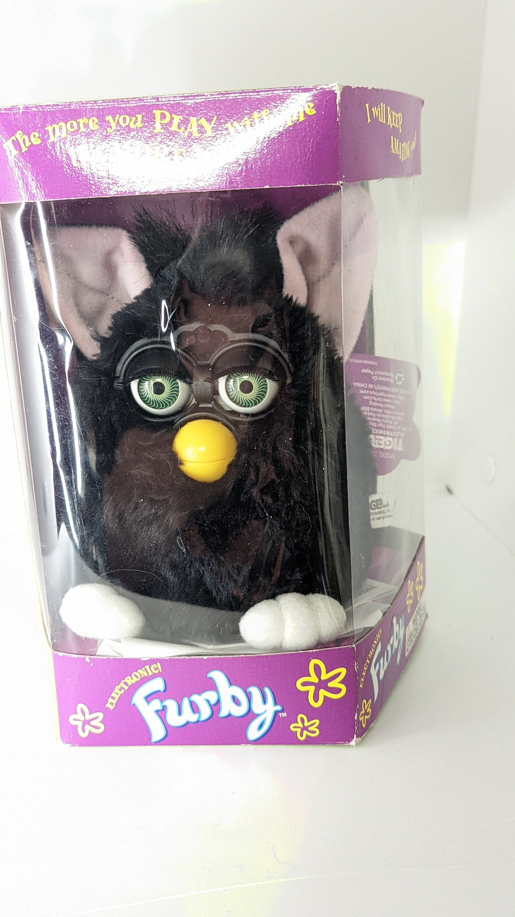 Furby 1998 70-800 (not working) with Box, tag, paperwork - toys