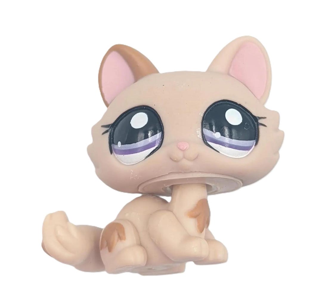 Authentic Littlest Pet Shop Kitty Cat Kitten 1444 LPS Hasbro - Etsy