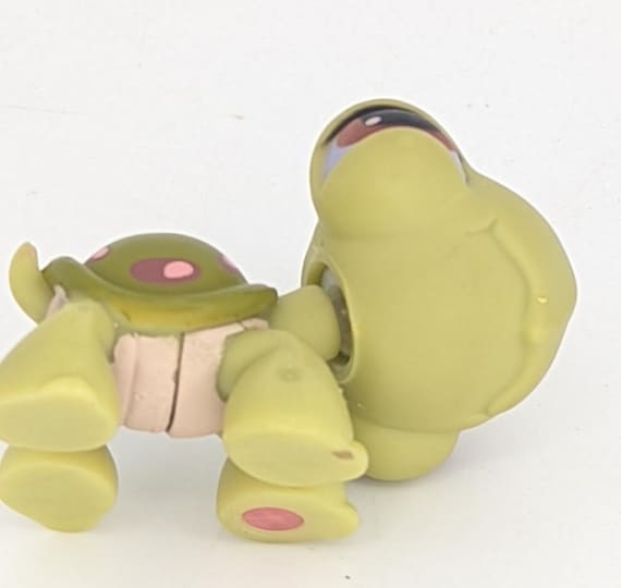 Figurine Littlest Pet Shop – Tortue N°07 Hasbro, Occasion, Parfaite Pour Les Collectionneurs