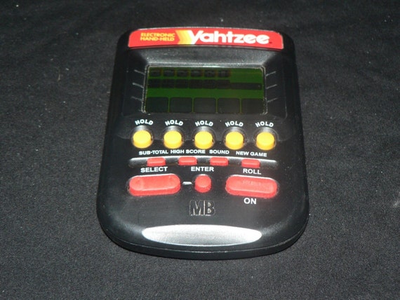 milton bradley handheld yahtzee game