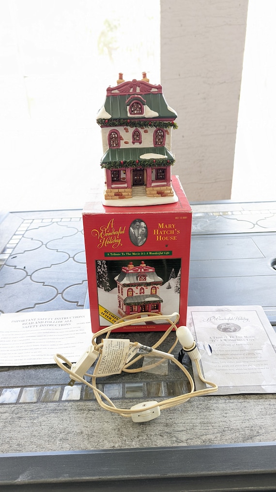 BEDFORD FALLS Mary Hatch House It's a Wonderful Life Village 1996