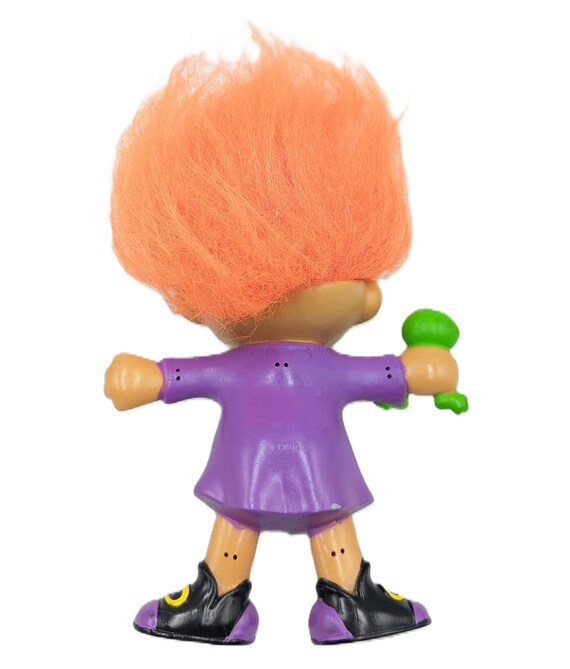 Vintage Russ Wizard Troll Doll Bendable Figure Green Frog Witch