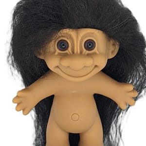 Vintage Black Troll Doll - Etsy Canada