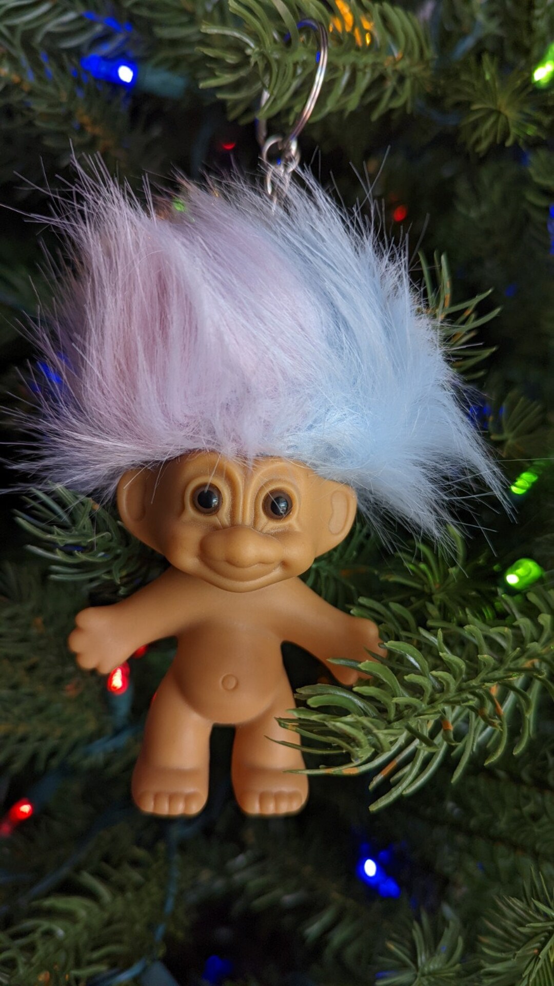 Troll Doll Russ OOAK Keychain Christmas Ornament - Etsy