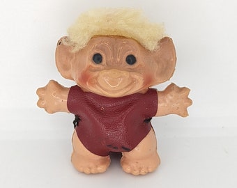 Troll doll Dam Norfin Retro Vintage Old 3 inch  1950s