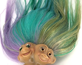 Troll Doll Twin Doublenik Uneeda 3 inch OOAK