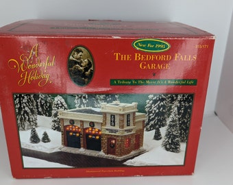 It's a wonderful Life Bedford falls Garage Christmas Village Target IAWL collectible