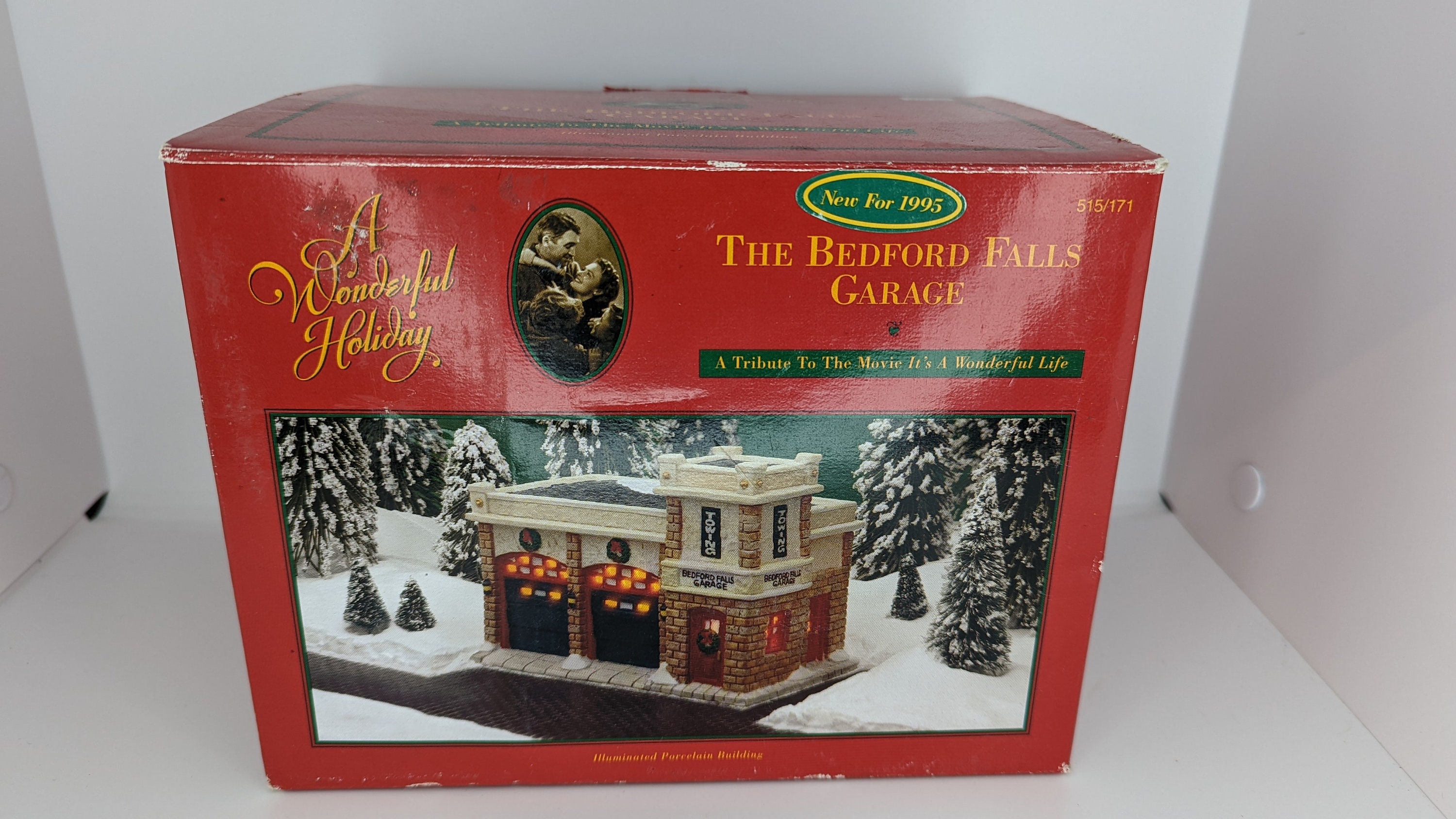 It's a Wonderful Life Bedford Falls Garage Christmas Village