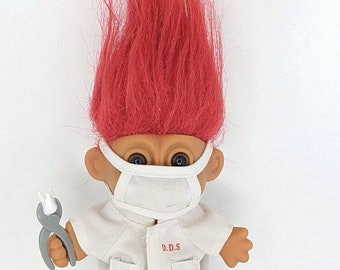 Troll Doll Dentist Russ 5 inch Vintage Gift