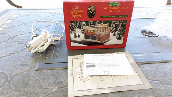 It's a Wonderful Life Bedford Falls Garage Christmas Village