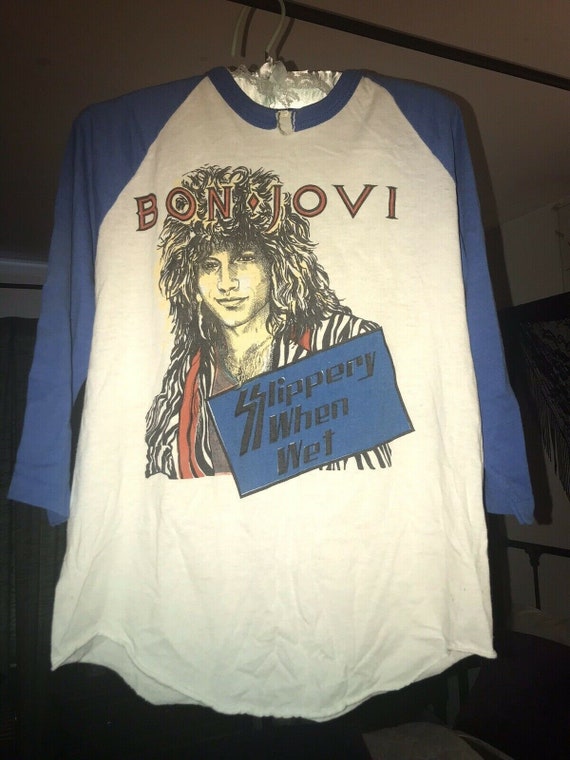 1980s Vintage Bon Jovi T-Shirt “Slippery When Wet”