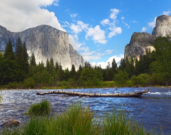 Yosemite National Park, Photography Prints, Metal Prints, Merced River Southwestern Decor