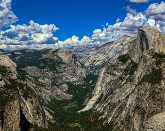 Stampe fotografiche Half Dome, stampe su metallo, all'aperto, escursioni, decorazioni per il parco nazionale di Yosemite