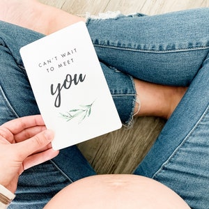 Téléchargement numérique instantané | Aquarelles Greenery pour les jalons de la grossesse | Lot de 26 | Non sexiste | Cartes étape garçon fille