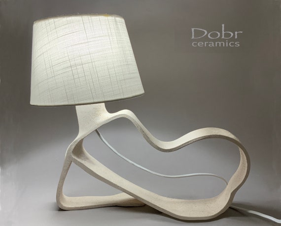 Lighting Ceramics Ceramic Lamp Lamp Sculpture White Made to