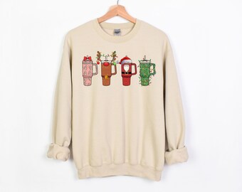 Obsessieve Cup-stoornis Crewneck || Kerstmis 40oz || Kerstmis Stanley
