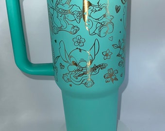Lilo & Stitch 40oz Tumbler || Engraved Stanley || Disney ||
